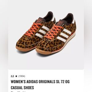 adidas women’s SL 72 Leopard-print Sneakers